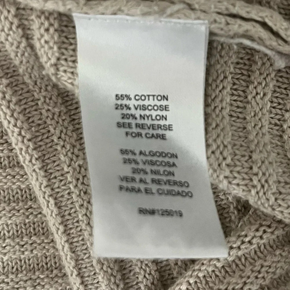 JOSEPH A Cream Color Knit Sweater XL - Picture 9 of 11